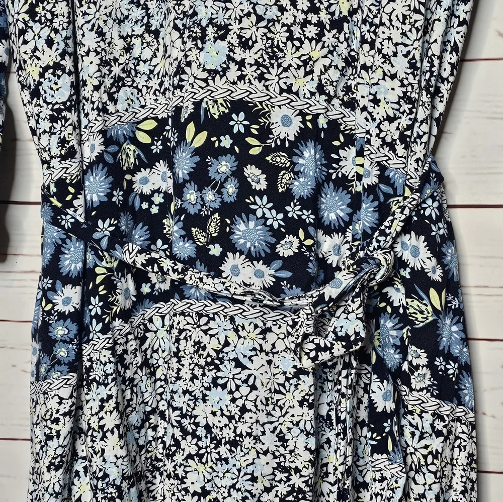 Lane Bryant Floral Self Tie Midi Dress - Picture 5 of 14